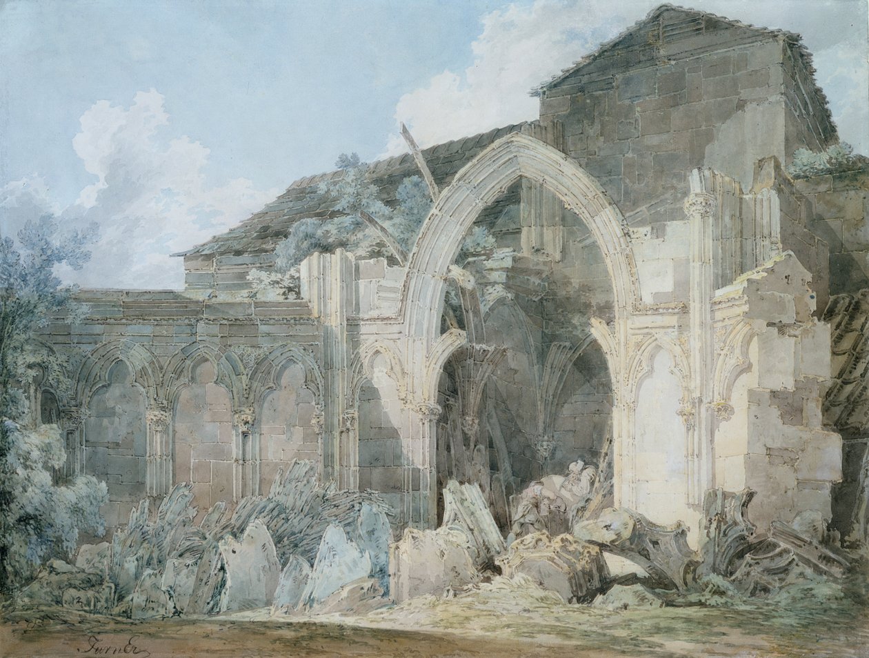 Glastonbury Abbey द्वारा जोसेफ मैलॉर्ड विलियम टर्नर