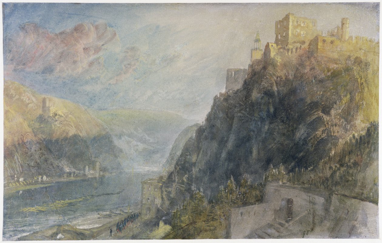 1817 में काटज़ और गौरसेन को देख रहे रानफेल्स (कागज़ पर wc und gouache) द्वारा जोसेफ मैलॉर्ड विलियम टर्नर
