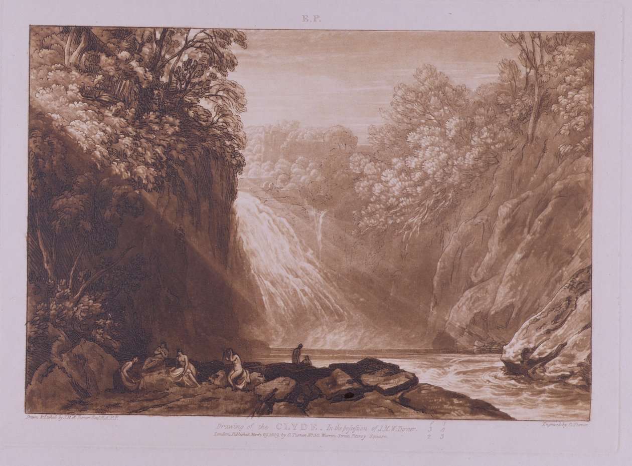 चार्ल्स टर्नर (1773-1857), 1859-60 (उत्कीर्णन और उत्कीर्णन) द्वारा उत्कीर्ण क्लाइड का पतन द्वारा जोसेफ मैलॉर्ड विलियम टर्नर