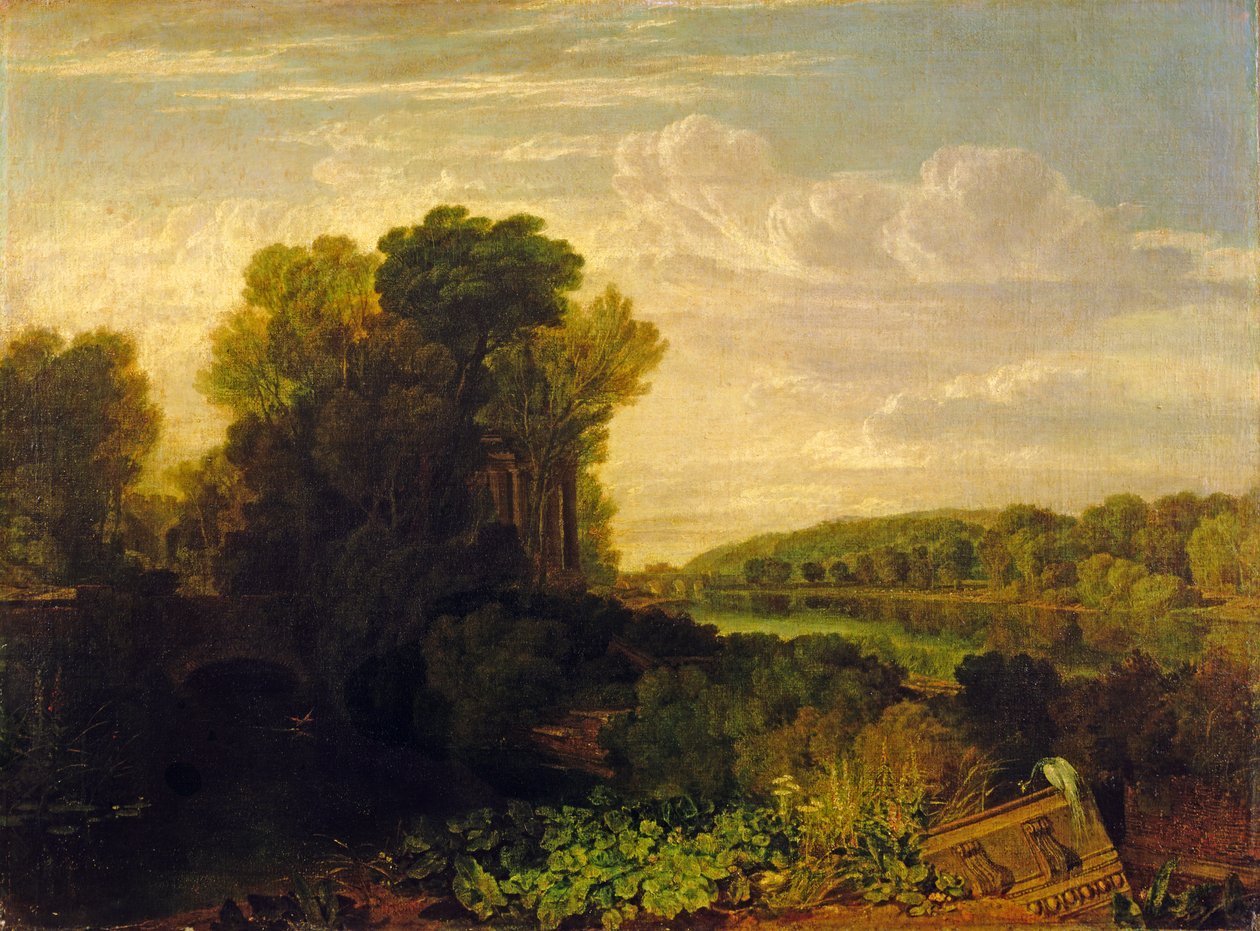 वेम्ब्रिज में टेम्स, c.1807-10 द्वारा जोसेफ मैलॉर्ड विलियम टर्नर