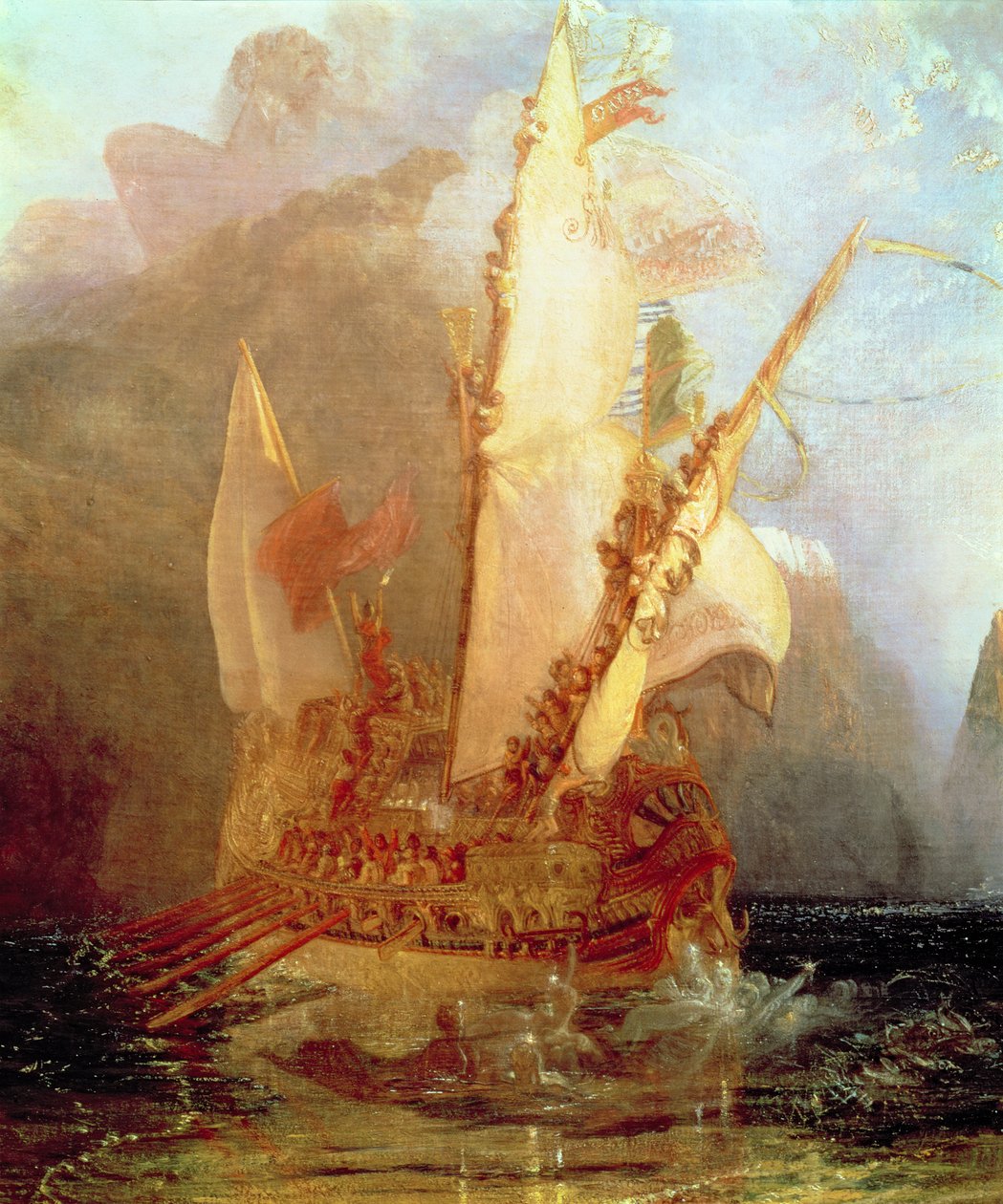 Ulysses Deriding Polyphemus, जहाज का विस्तार, 1829 (विस्तार 889) द्वारा जोसेफ मैलॉर्ड विलियम टर्नर