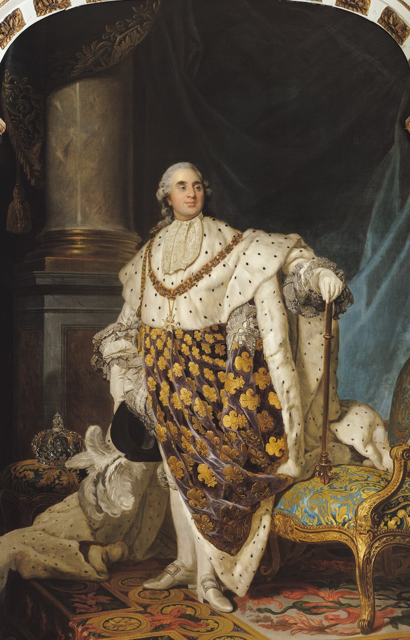 लुई XVI (1754-93) 1774 के बाद कोरोनेशन रॉब्स में द्वारा जोसेफ सिफ्रेड डुप्लेसिस