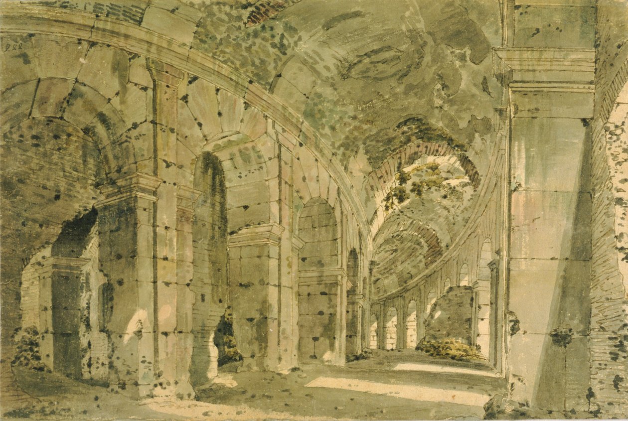 द कोलोसियम, c.1774-75 द्वारा डर्बी के जोसेफ राइट