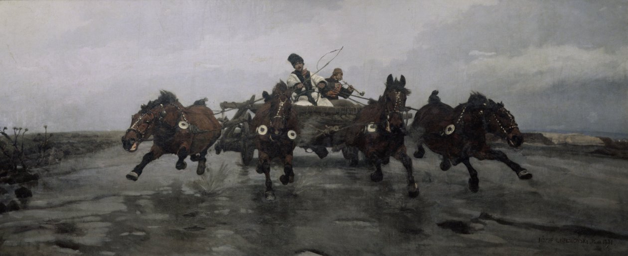 हैंड इन फोर, 1881 द्वारा जोसेफ चेलमोंस्की