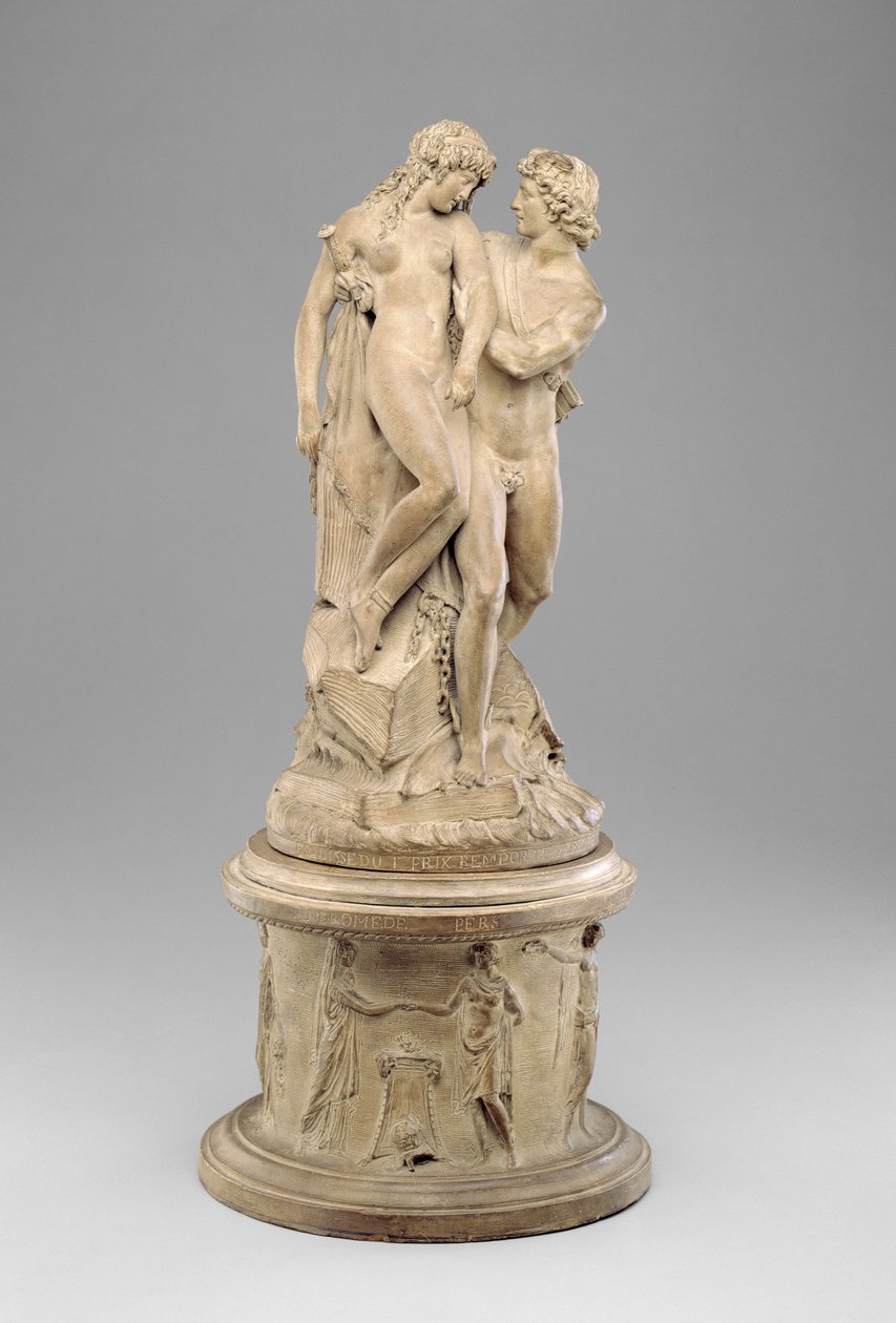 पर्सियस रेस्क्यूइंग एंड्रोमेडा, c.1786 (टेराकोटा) द्वारा जोसेफ चिनार्ड
