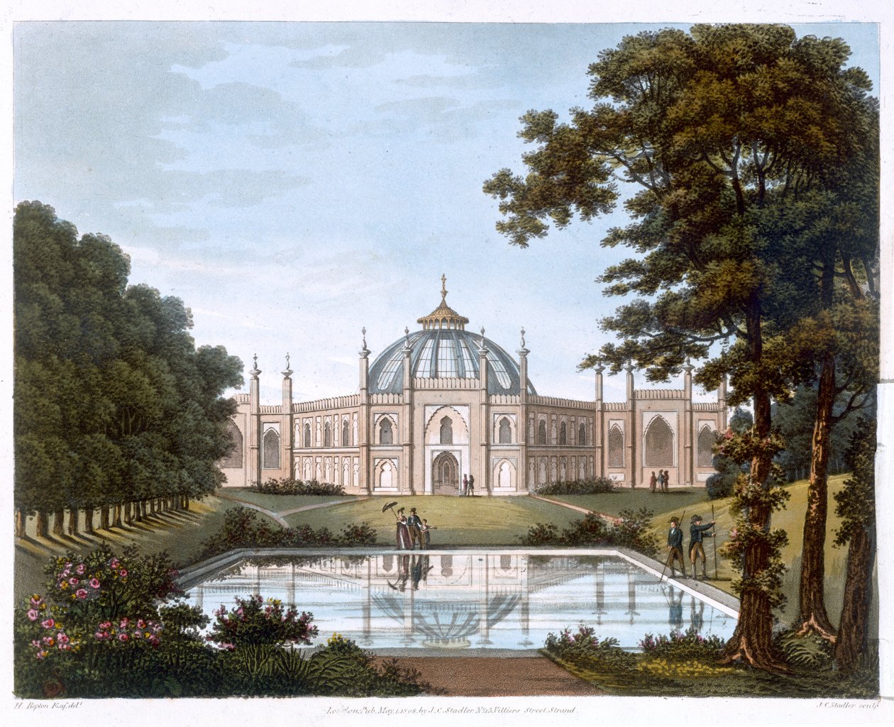 ब्राइटन मंडप, ससेक्स, c1816 द्वारा जोसेफ कॉन्स्टेंटाइन स्टैडलर