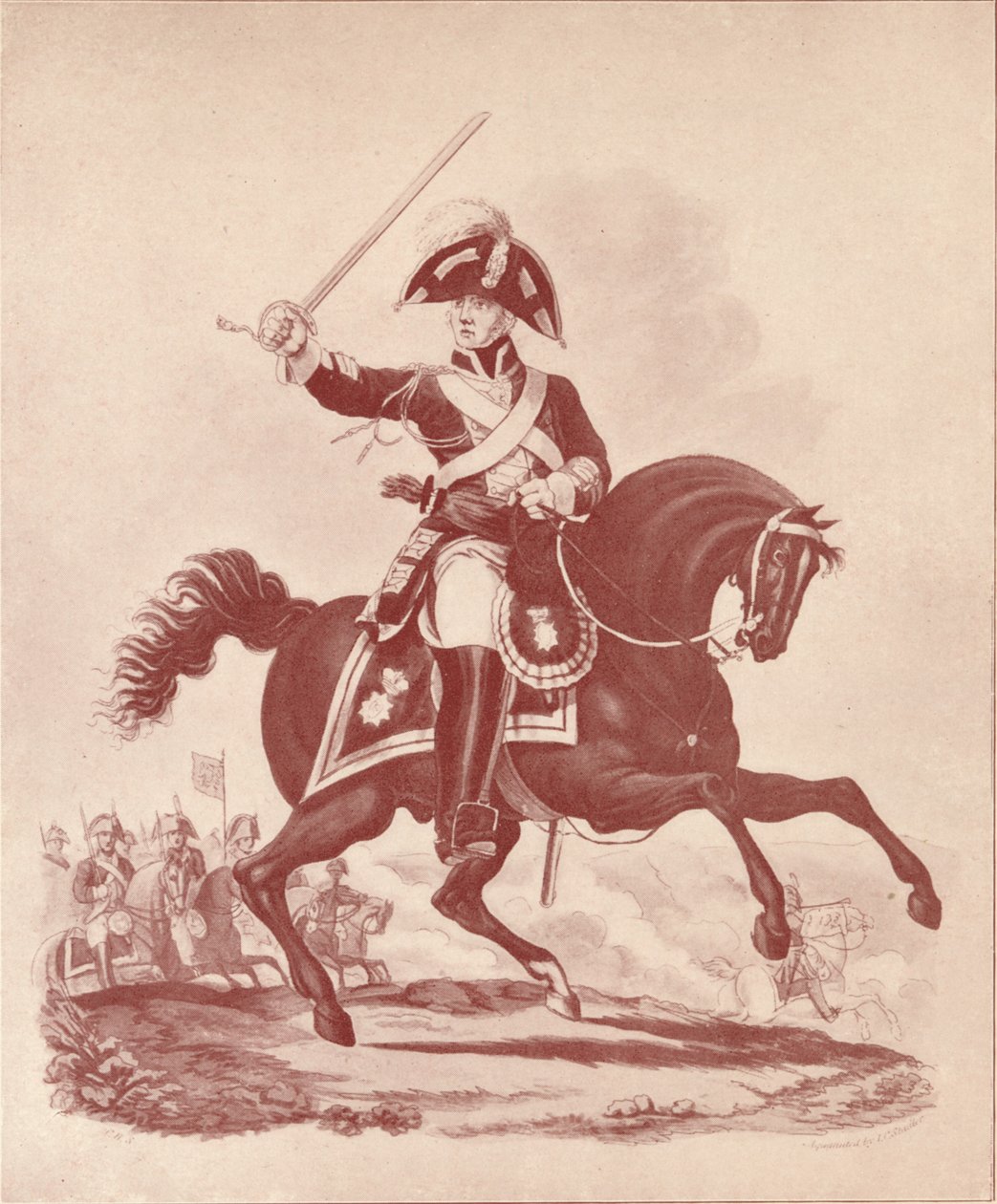 अधिकारी, द्वितीय रेजिमेंट लाइफ गार्ड्स वाटरलू अवधि, 1812-1815 1909 द्वारा जोसेफ कॉन्स्टेंटाइन स्टैडलर