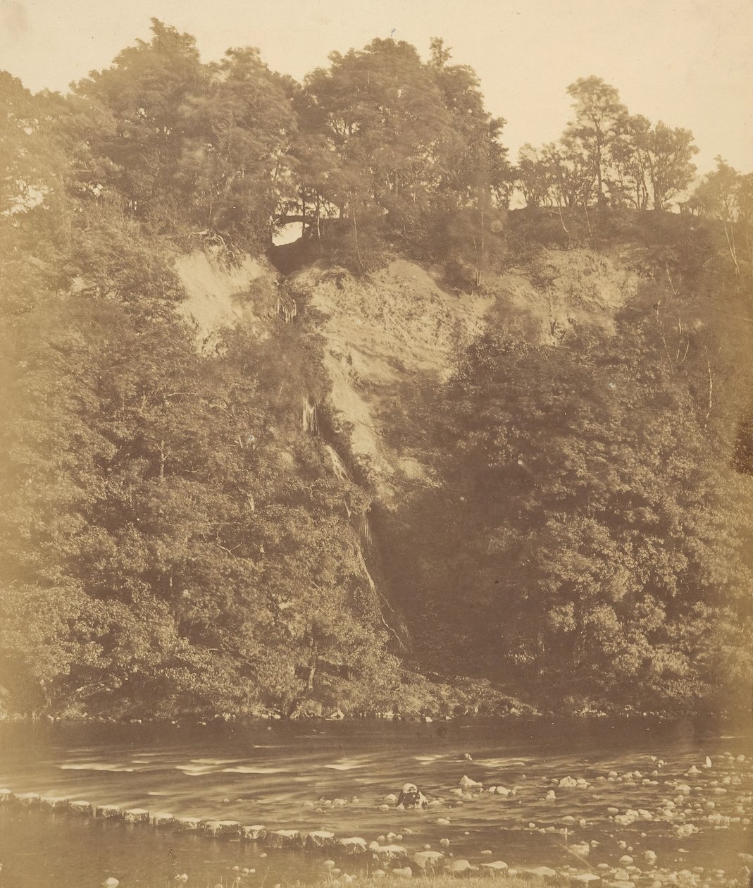 बोल्टन प्रियोरी। द स्टेपिंग स्टोन्स, 1850s। द्वारा जोसेफ कुंडल