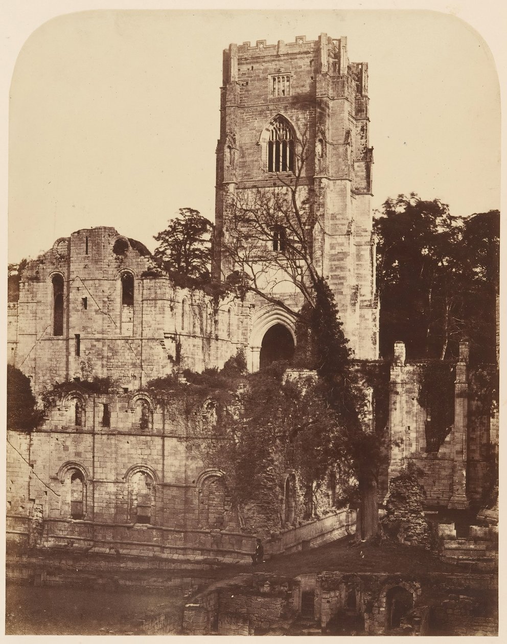 फव्वारे अभय। द चर्च एंड चैप्टर हाउस, 1850s। द्वारा जोसेफ कुंडल
