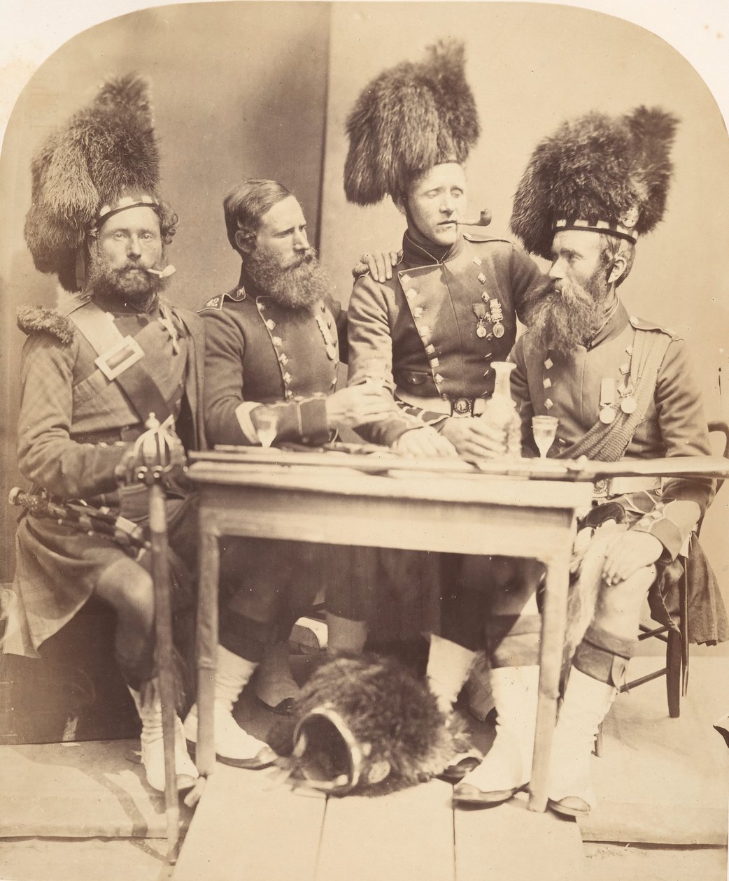हाइलैंडर्स, 1856। द्वारा जोसेफ कुंडल