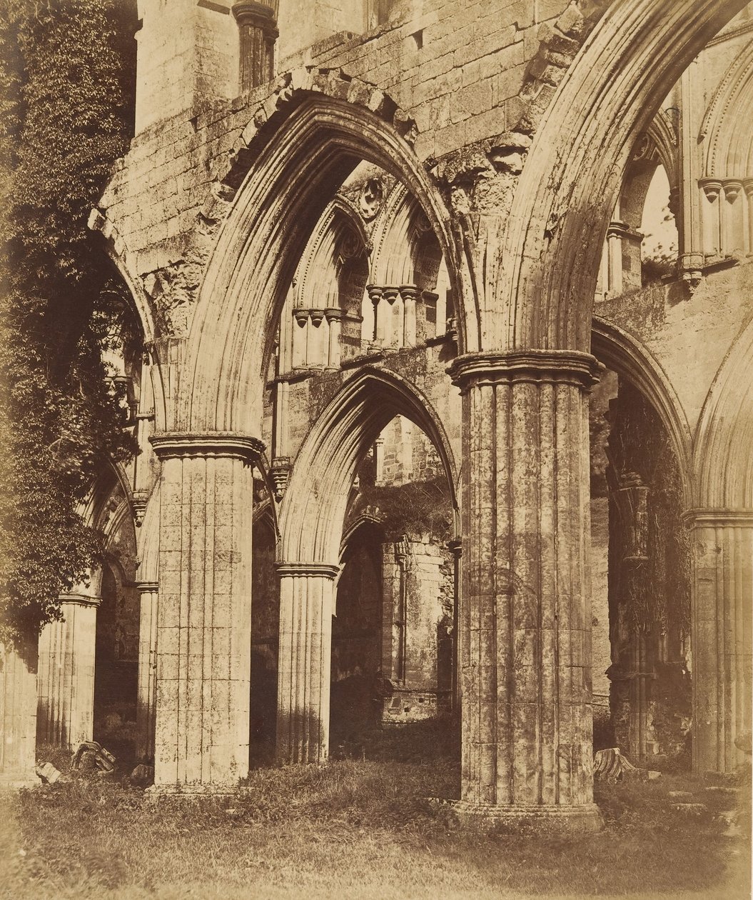 Rievaulx अभय। गाना बजानेवालों के पार, 1850 के दशक। द्वारा जोसेफ कुंडल