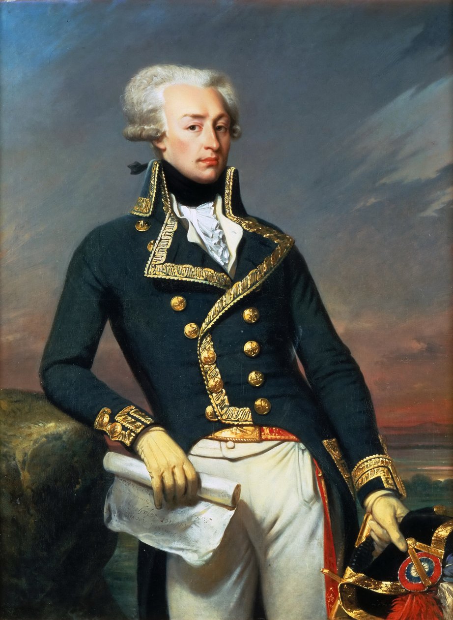 गिल्बर्ट मोटियर की मार्कीट डे ला फेयेट 1757-1834 का लेफ्टिनेंट जनरल, 1791 के रूप में चित्र द्वारा जोसेफ इच्छा न्यायालय