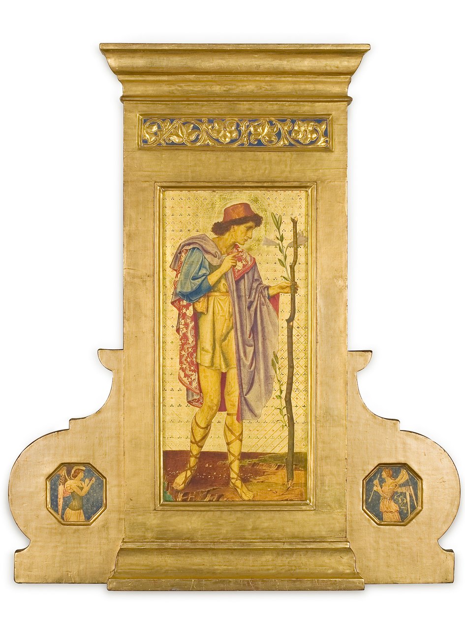 क्रिस्टोफ़ोर, 1898-99 (टूलड गोल्ड लीफ पैनल पर मिश्रित मीडिया) द्वारा जोसेफ एडवर्ड साउथॉल