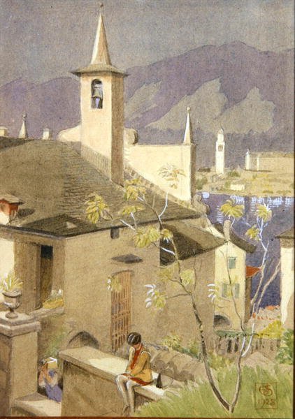 उत्तर इतालवी टाउनस्केप द्वारा जोसेफ एडवर्ड साउथॉल