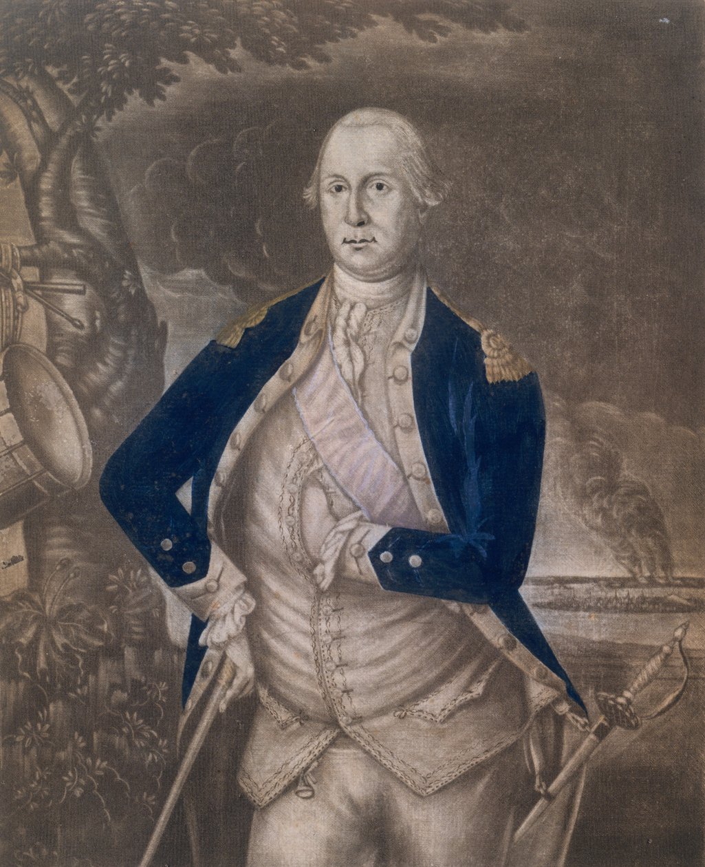 महामहिम जॉर्ज वाशिंगटन Esq-आर।, सीए। 1777 द्वारा जोसेफ हिलर