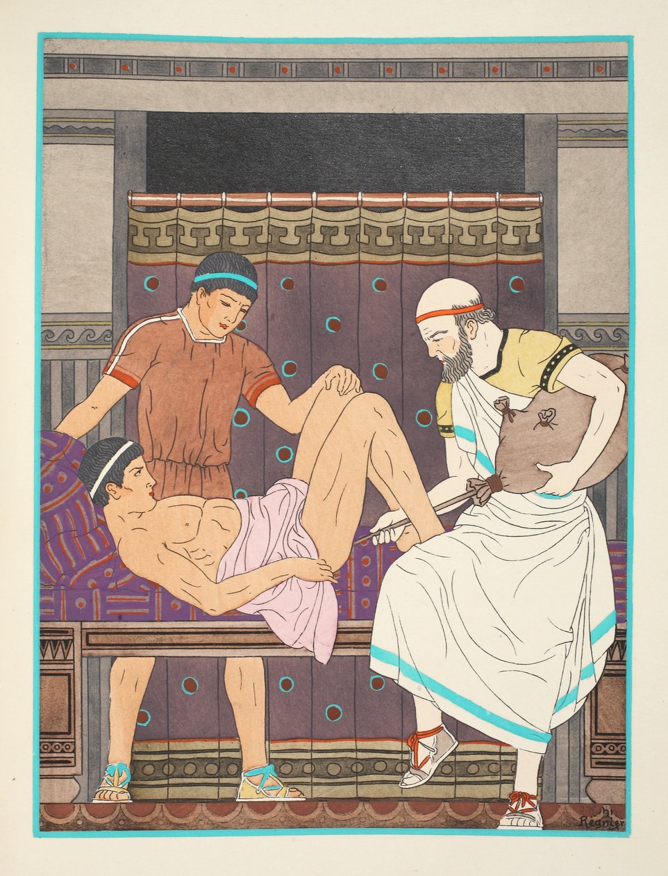 एनिमा होने के बाद, 1934 में &39;द वर्क्स ऑफ हिप्पोक्रेट्स&39; से चित्रण द्वारा जोसेफ कुह्न रेग्नियर