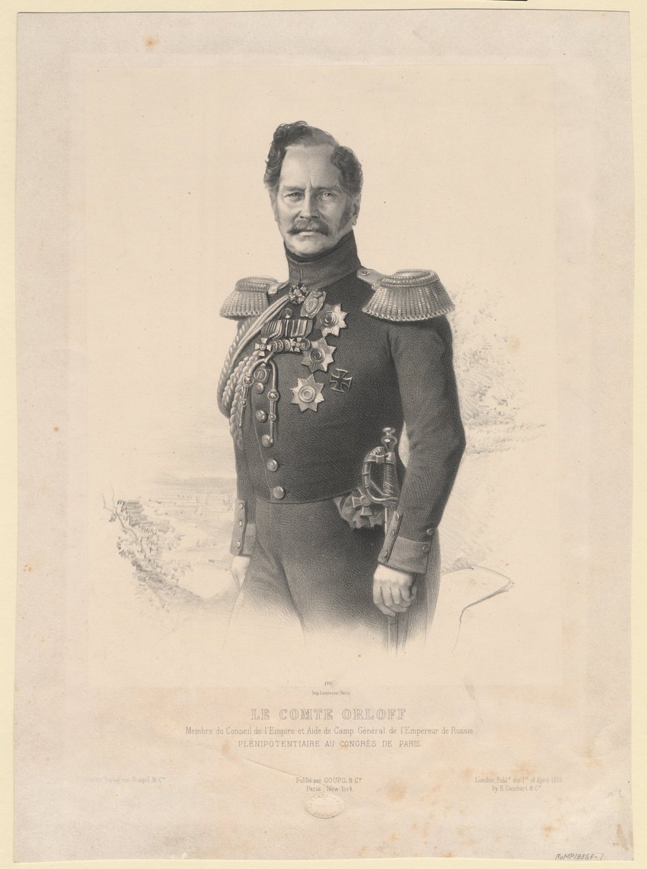 काउंट एलेक्सी फेडोरोविच ओर्लोव का पोर्ट्रेट 1787-1862 द्वारा जोसेफ लेमर्सिएर