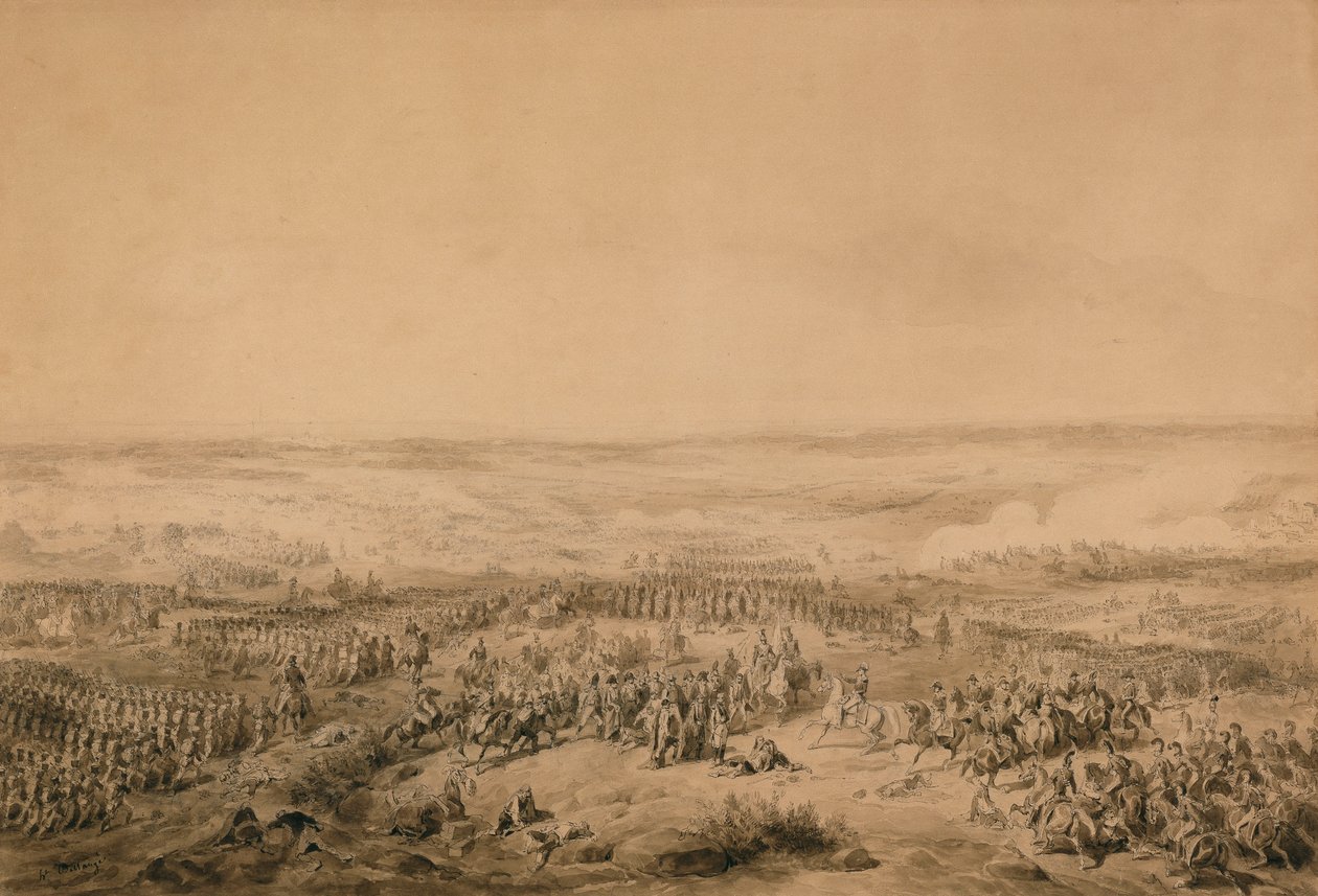 ओकाना की लड़ाई, c.1844 द्वारा जोसेफ लुइस हिप्पोलीटे बेलांगे