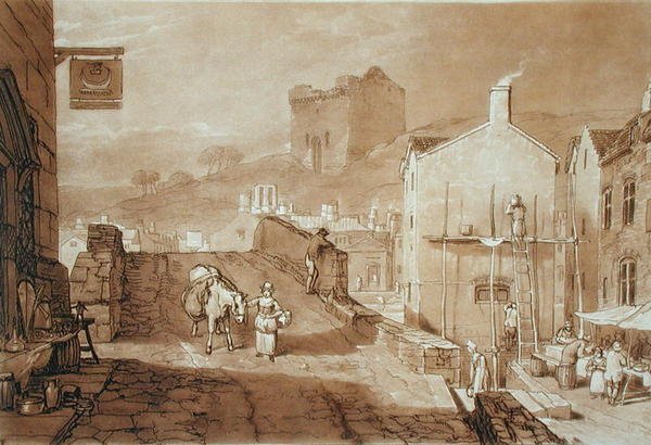 मोरपेथ, नॉर्थम्बरलैंड, चार्ल्स टर्नर द्वारा उकेरा गया (1773-1857) 1808 में प्रकाशित (उत्कीर्णन) द्वारा जोसेफ मैलोर्ड विलियम (बाद में) टर्नर