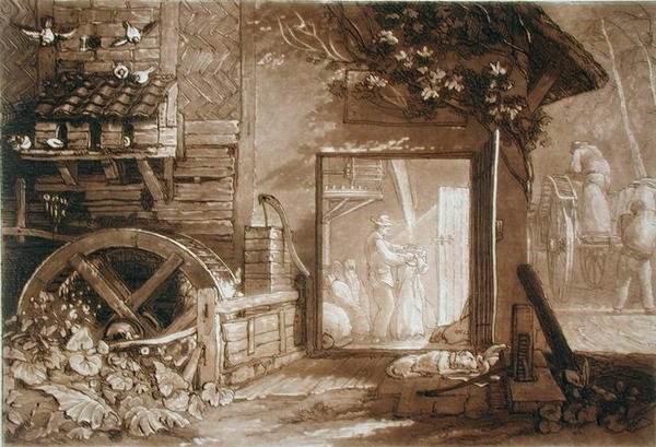 पेनबरी मिल, केंट, चार्ल्स टर्नर (1773-1857) द्वारा उकेरा गया, 1808 में प्रकाशित (उत्कीर्णन) द्वारा जोसेफ मैलोर्ड विलियम (बाद में) टर्नर