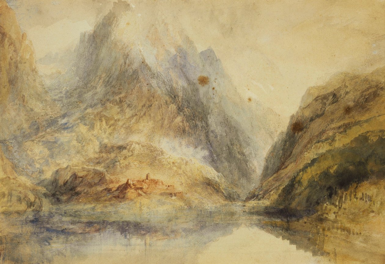 एक स्विस अल्पाइन लैंडस्केप, c.1843 द्वारा जोसेफ मैलॉर्ड विलियम टर्नर