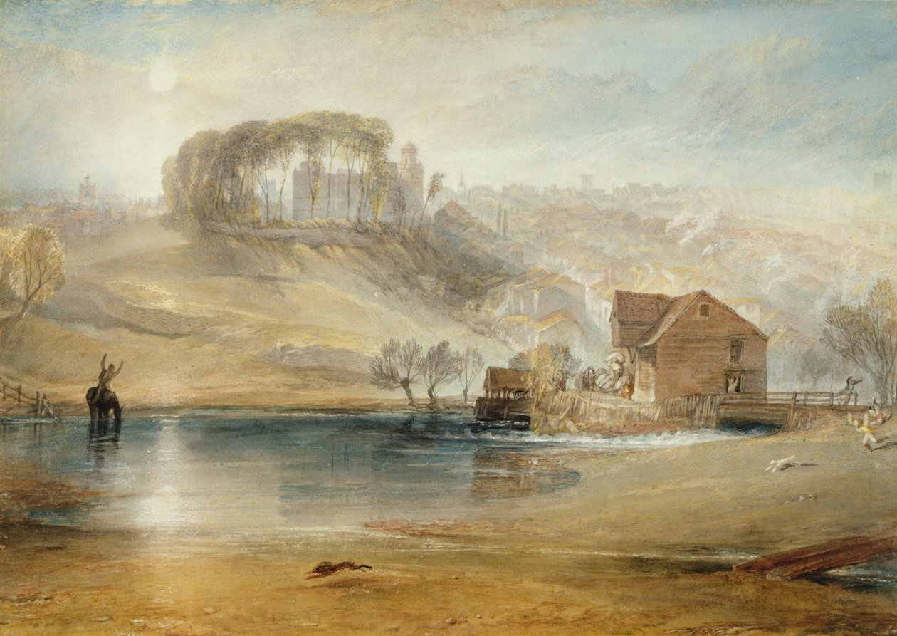 Colchester, c.1826 (ग्रेफाइट, wc, बॉडीकोलर और चाक ऑन पेपर) द्वारा जोसेफ मैलॉर्ड विलियम टर्नर
