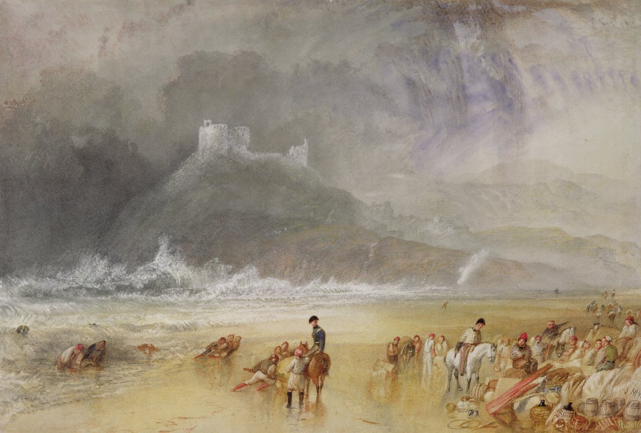 Criccieth Castle, North Wales, c.1835 द्वारा जोसेफ मैलॉर्ड विलियम टर्नर