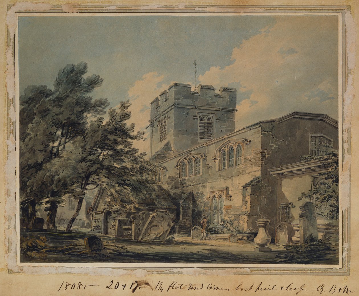 फिंचली चर्च, 1801 द्वारा जोसेफ मैलॉर्ड विलियम टर्नर