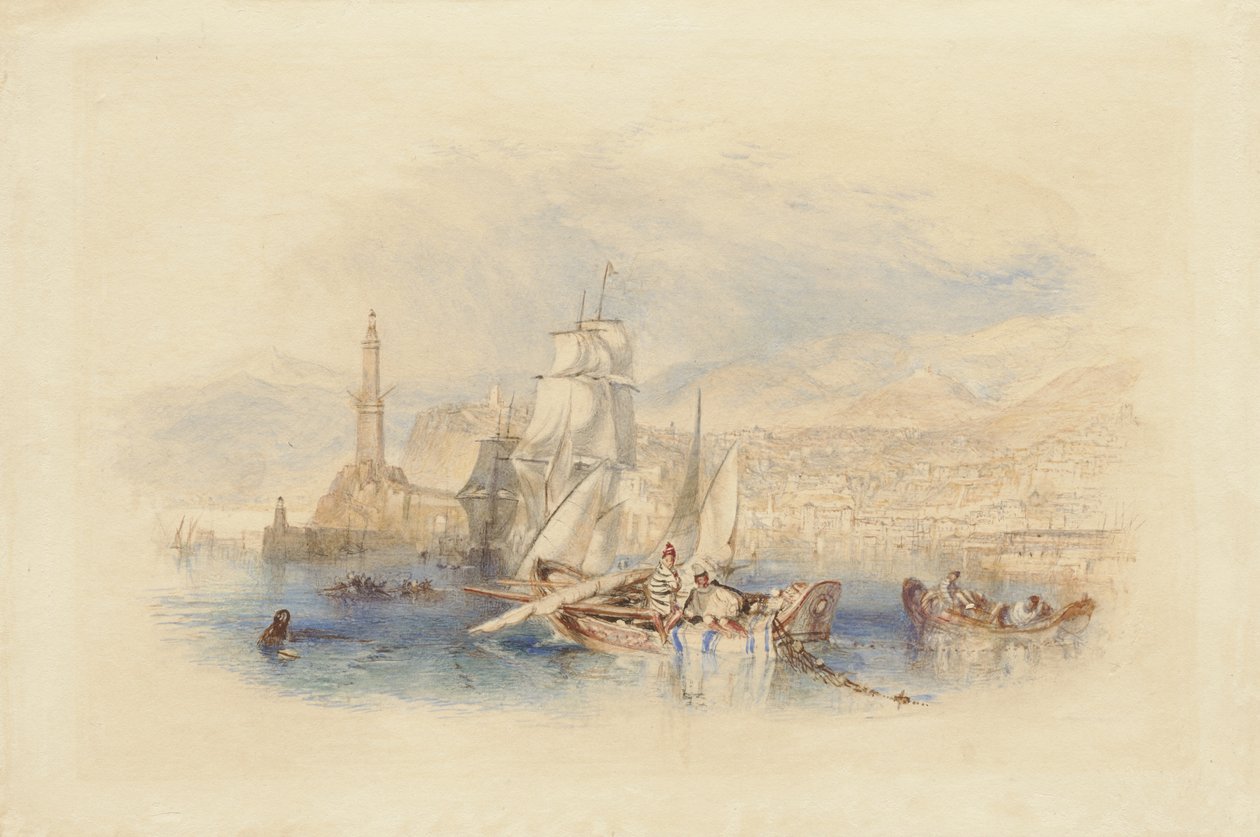 जेनोआ, c.1832 द्वारा जोसेफ मैलॉर्ड विलियम टर्नर