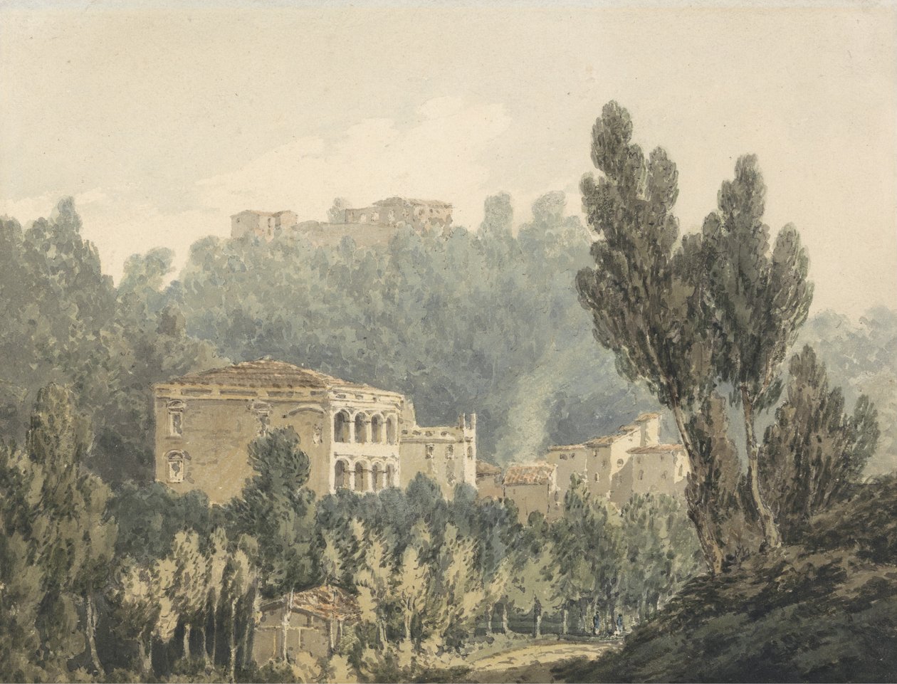 वैट्री के पास घाटी में, c.1794 (कागज पर ग्रेफाइट पर w - c) द्वारा जोसेफ मैलॉर्ड विलियम टर्नर