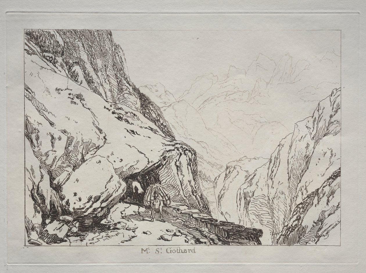 अध्ययन पुस्तक: माउंट. अनुसूचित जनजाति। Gotthard द्वारा जोसेफ मैलॉर्ड विलियम टर्नर