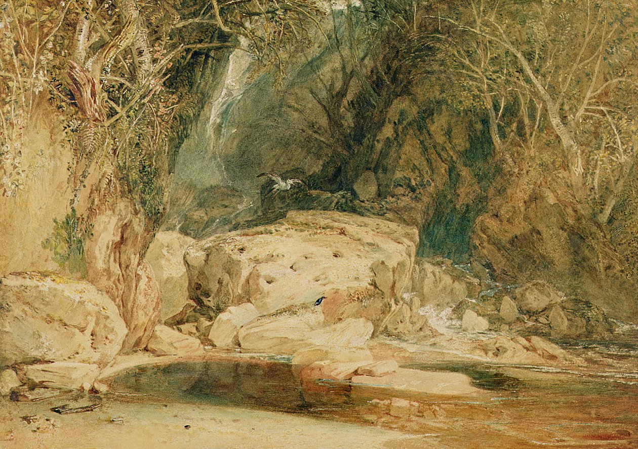 लोनली डेल, व्हार्फडेल, c.1818 (कागज पर पानी का रंग) द्वारा जोसेफ मैलॉर्ड विलियम टर्नर