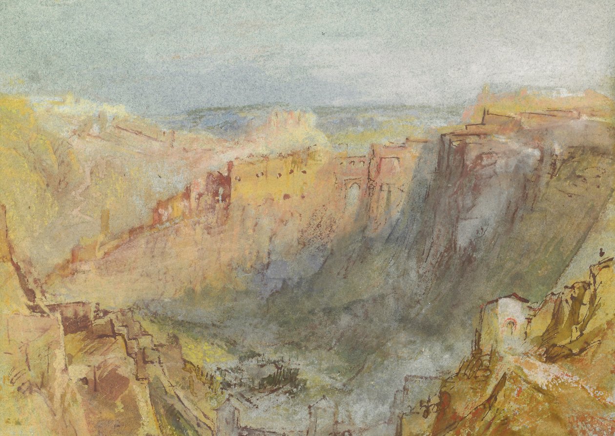 कोटे डी आइच से लक्समबर्ग शहर, 1839-1840। द्वारा जोसेफ मैलॉर्ड विलियम टर्नर