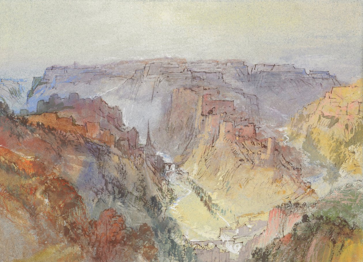 Fetschenhof, 1839-1840 से लक्ज़मबर्ग शहर। द्वारा जोसेफ मैलॉर्ड विलियम टर्नर