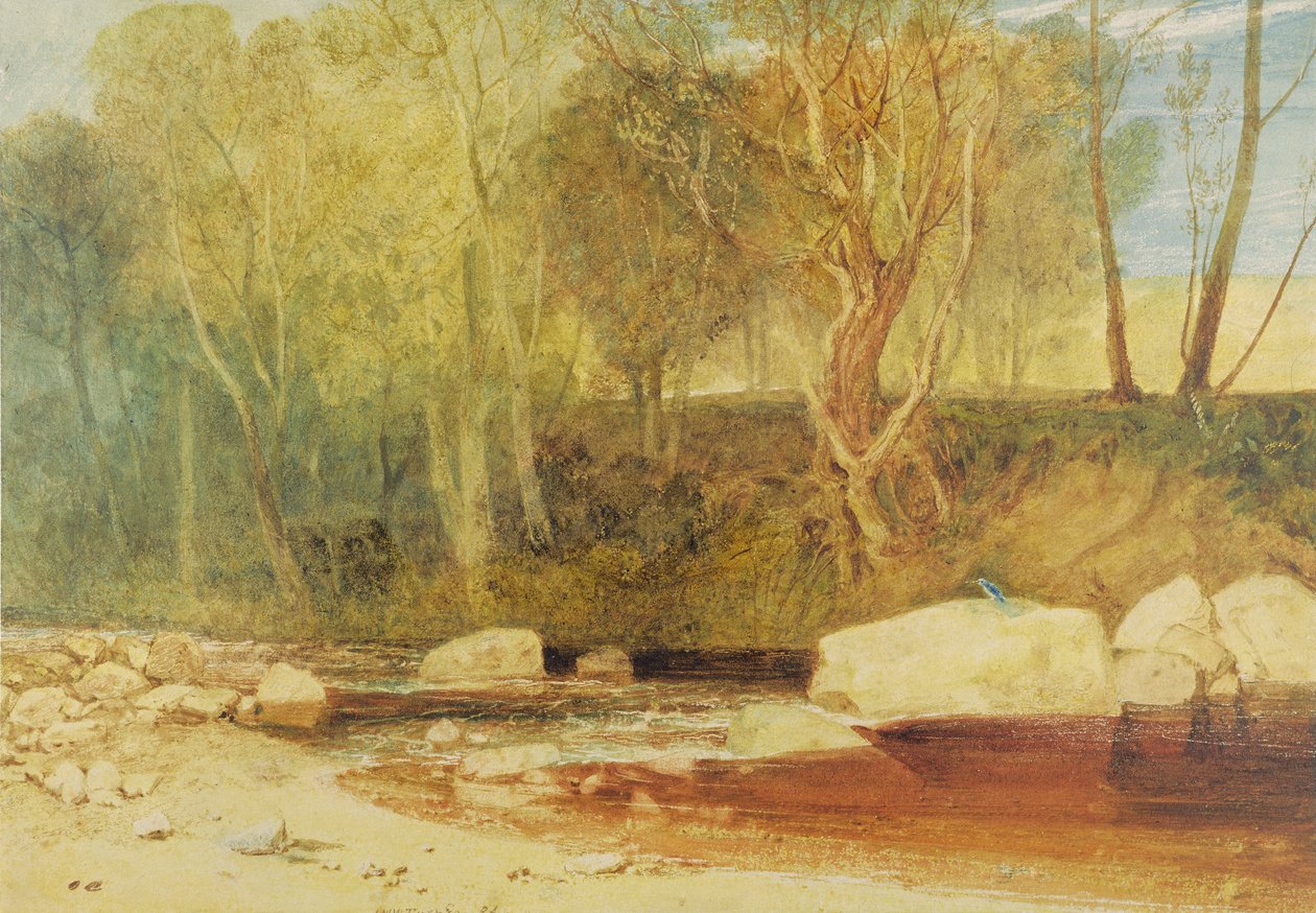 वाशबर्न पर, c.1815 (कागज पर सफेद हाइलाइटिंग वाला वाटर कलर और ग्रेफाइट) द्वारा जोसेफ मैलॉर्ड विलियम टर्नर