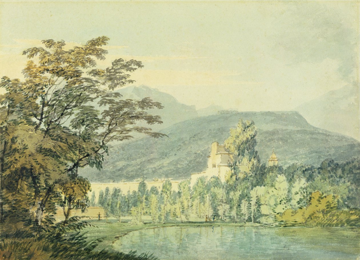 सर विलियम हैमिल्टन का विला, c.1795 (कागज पर पेंसिल से अधिक) द्वारा जोसेफ मैलॉर्ड विलियम टर्नर