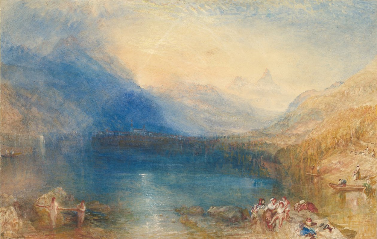 ज़ुग झील, 1843 (ग्रेफाइट पर wc) द्वारा जोसेफ मैलॉर्ड विलियम टर्नर