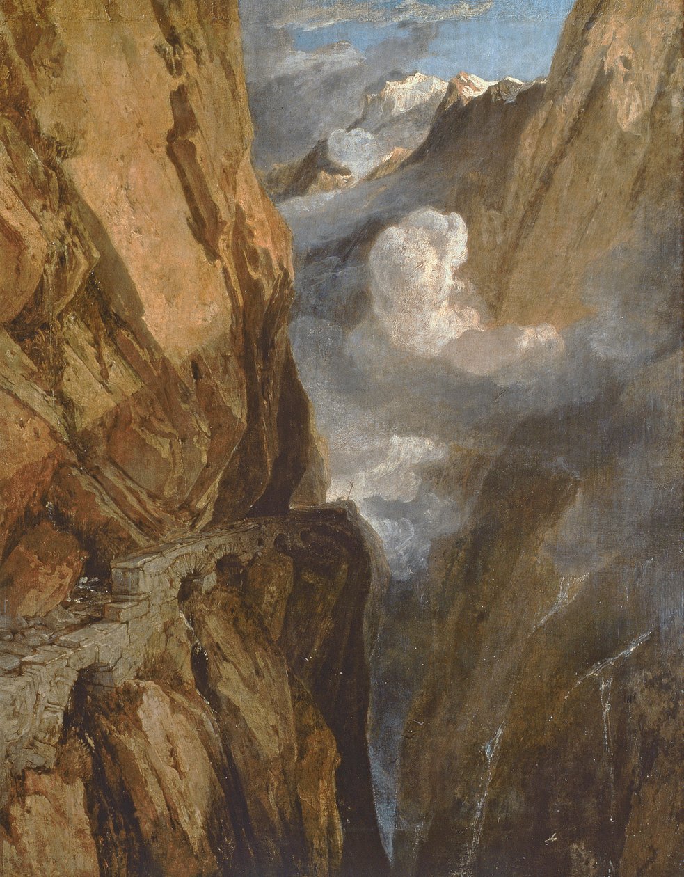 संत गोथार्ड, स्विट्जरलैंड का दर्रा, 1803-04 द्वारा जोसेफ मैलॉर्ड विलियम टर्नर