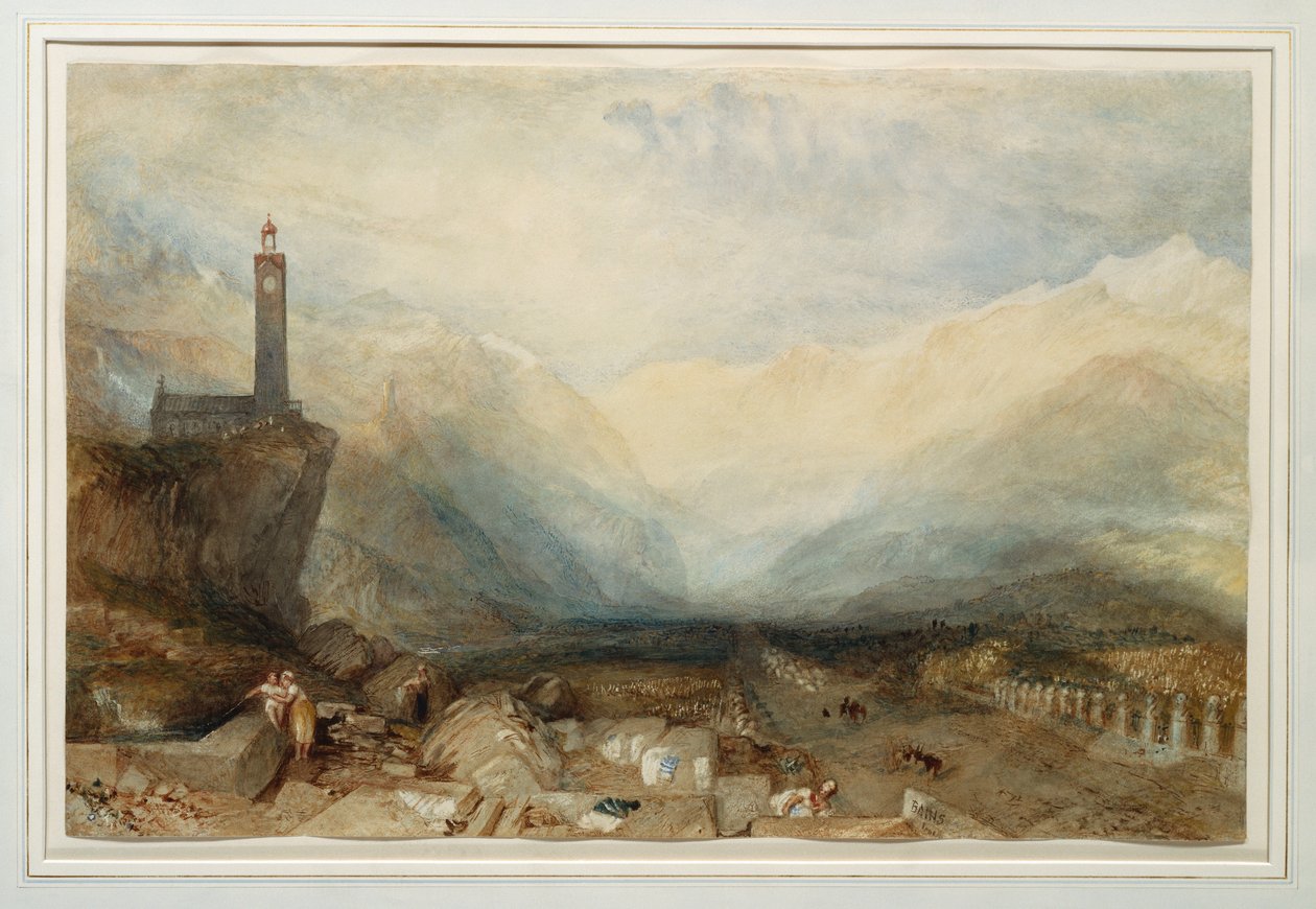 द स्प्लुगन पास, c.1842-43 द्वारा जोसेफ मैलॉर्ड विलियम टर्नर