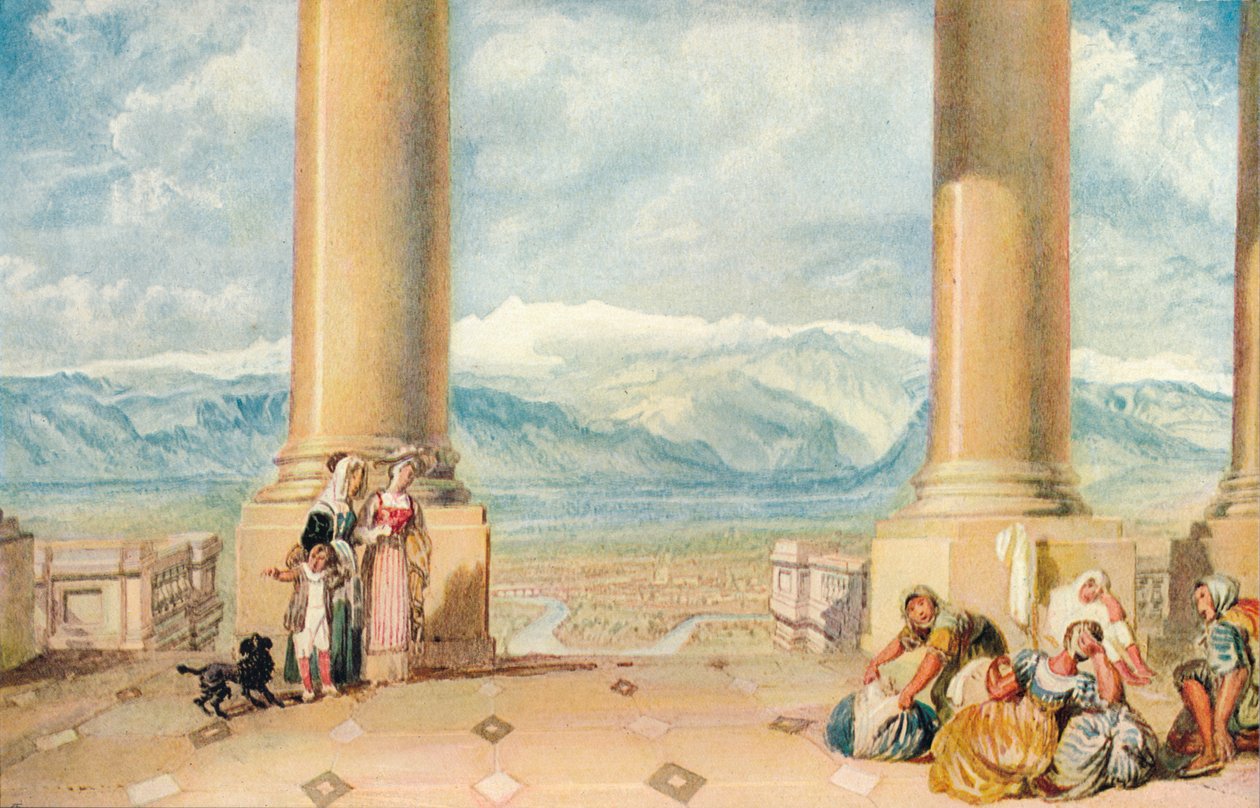 ट्यूरिन: द चर्च ऑफ़ द सुपरगा, 1909 से द्वारा जोसेफ मैलॉर्ड विलियम टर्नर