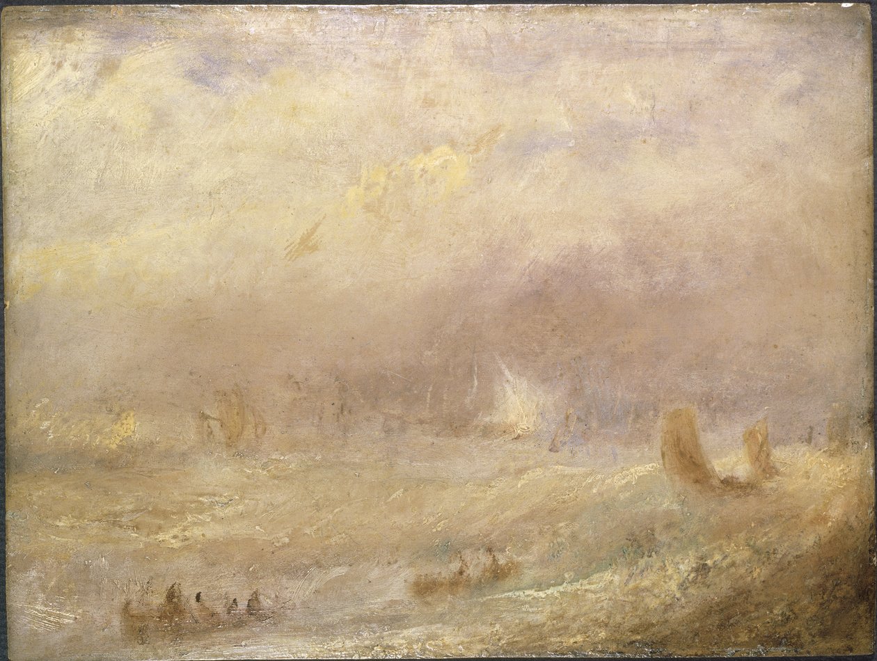 Vue de Deal - डील का दृश्य, टर्नर, जोसेफ मलॉर्ड विलियम (1775-1851) द्वारा। कागज पर तेल। आयाम: 24,5x32 सेमी। राष्ट्रीय संग्रहालय स्टॉकहोम द्वारा जोसेफ मैलॉर्ड विलियम टर्नर