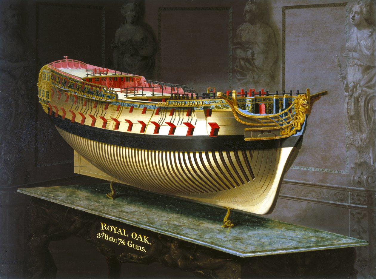 एचएमएस रॉयल ओक, 1773-75 द्वारा जोसेफ मार्शल