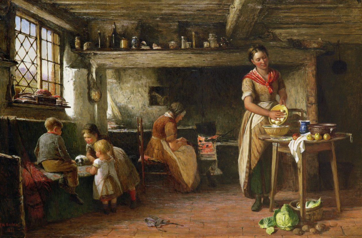 ए कॉटेज होम, 1875 द्वारा जोसेफ मोस्ले नाई