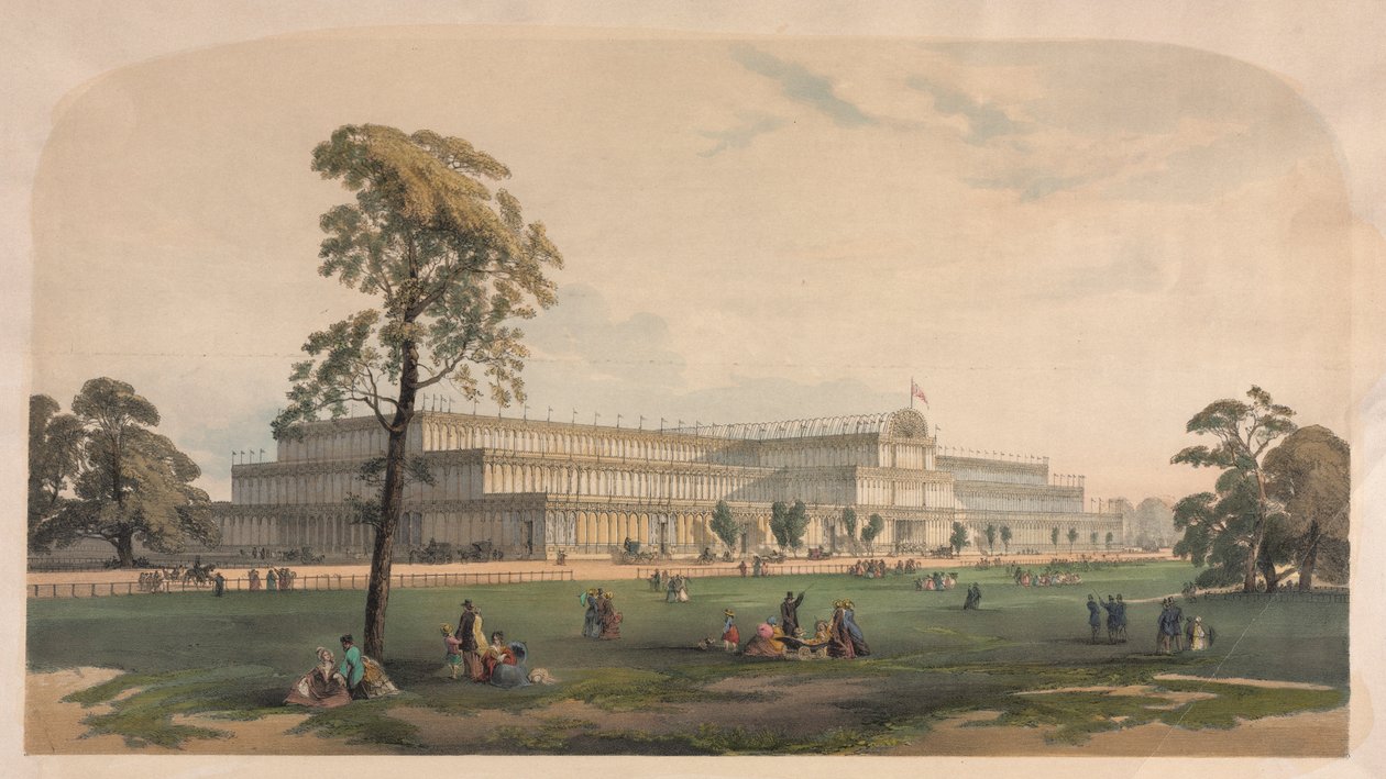 द क्रिस्टल पैलेस, सी। 1850। द्वारा जोसेफ नैश