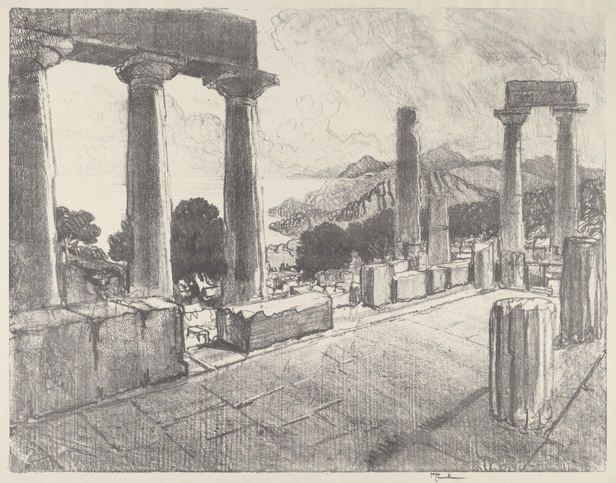 एजिना, द ब्लैक फॉरेस्ट, 1913। द्वारा जोसेफ पेनेल