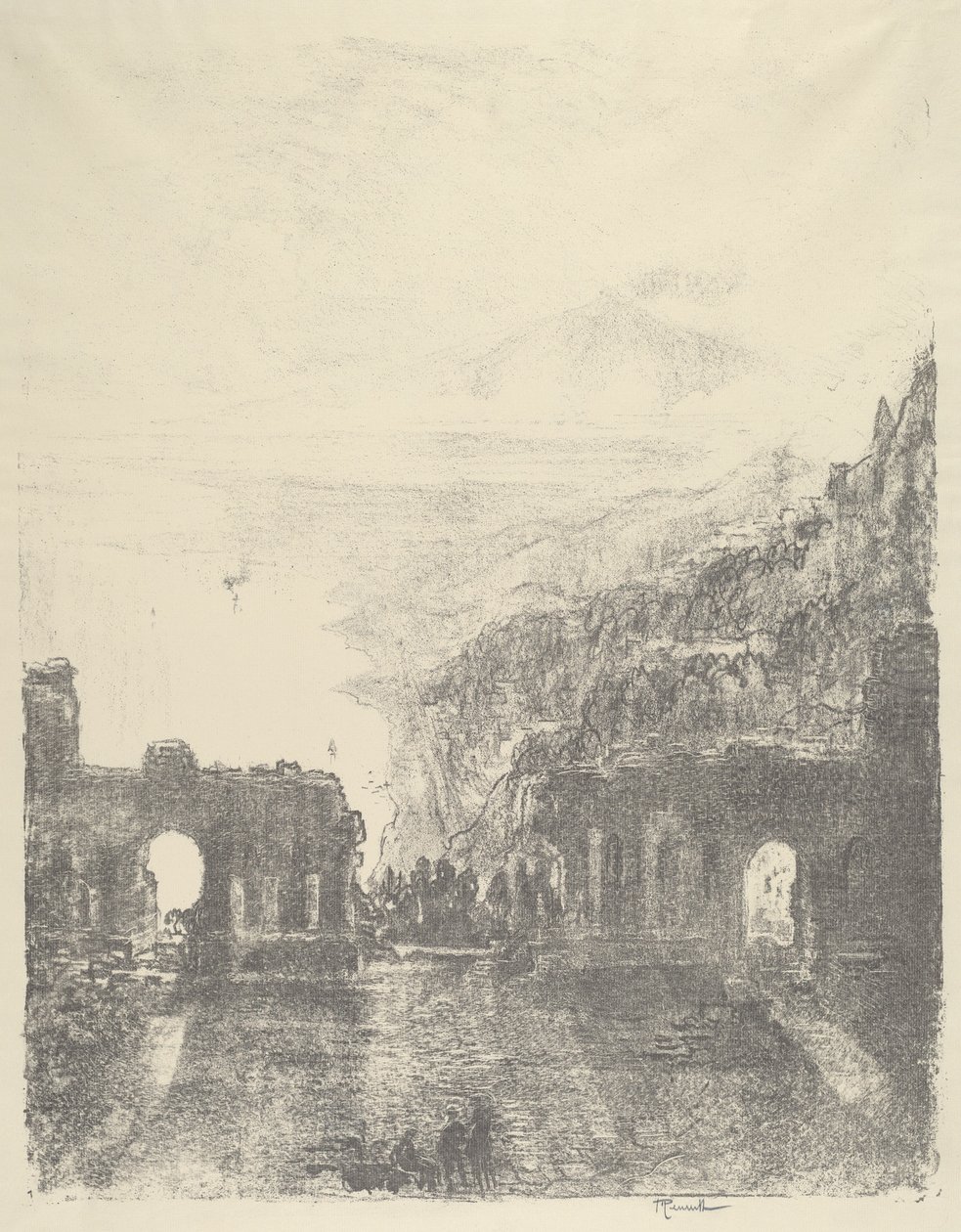 एटना ओवर टॉरमिना, 1913। द्वारा जोसेफ पेनेल