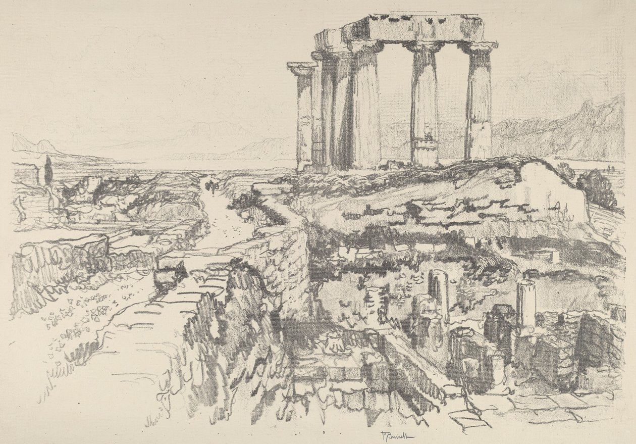 कोरिंथ, खाड़ी की ओर, 1913। द्वारा जोसेफ पेनेल
