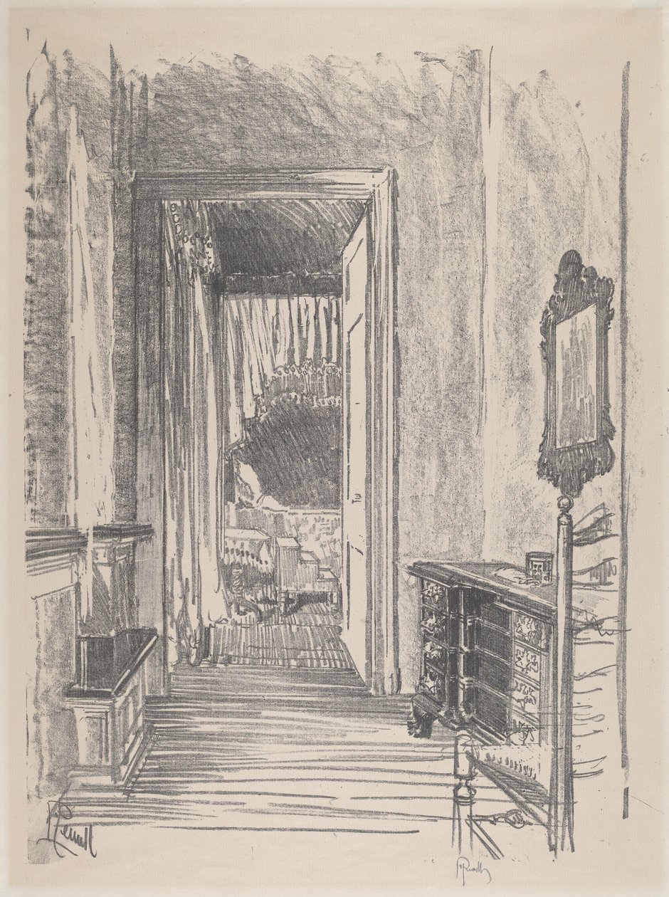 हॉलवे टू बेड रूम, स्टेंटन, 1912। द्वारा जोसेफ पेनेल