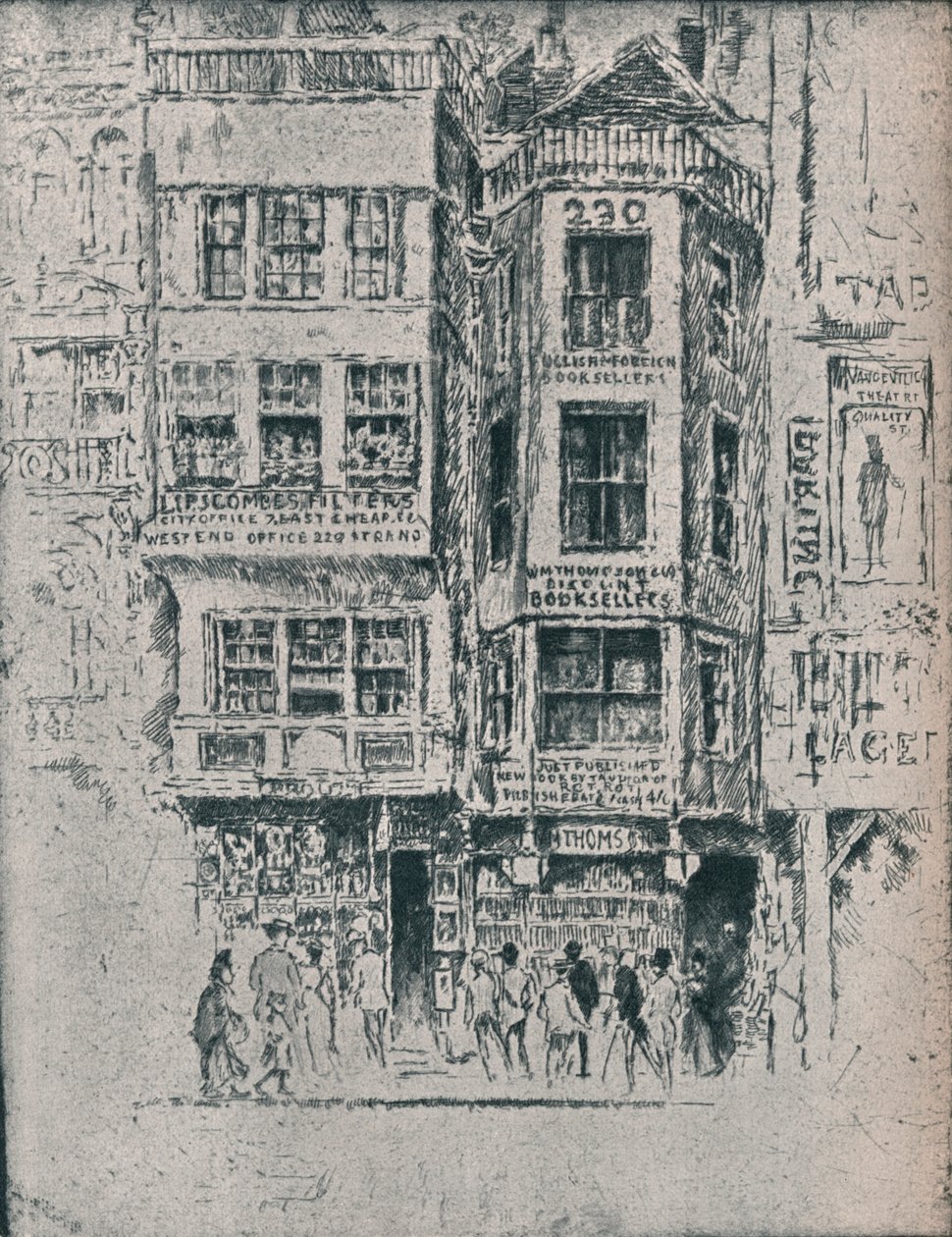 पुरानी स्ट्रैंड की दुकानें, c1900, 1906-7 द्वारा जोसेफ पेनेल