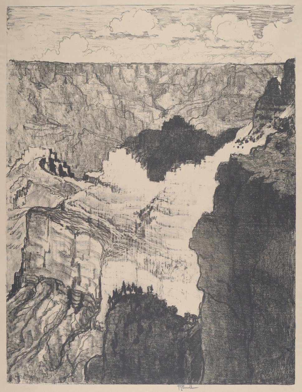 रोड टू द व्हाइट सिटी, नंबर I, 1912। द्वारा जोसेफ पेनेल